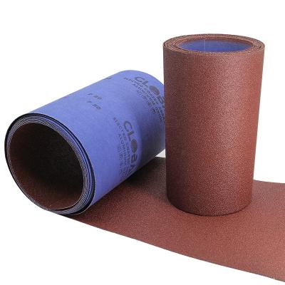 China High Quality Abrasives Aluminum Oxide Red Sand 50% Cotton Roll 20cm x 50m Abrasive Emery Cloth Polishing Sanding Roll TJ 135 for sale