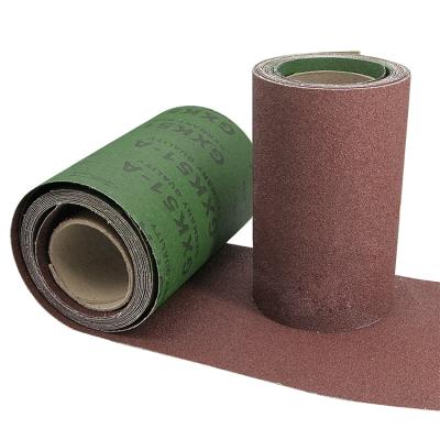 China GXK51-A Cloth Roll Durable Abrasive Polishing Aluminum Oxide Sanding Dust 40# to 600# J/X/Y- Weight Cloth Filler Sand Cloth Roll for sale