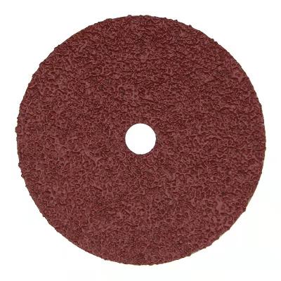 China For Wholesale Red Wood Sandpaper Wheel Aluminum Oxide 125mm Fiber Sanding Discs Abrasive Grinding Disc for sale