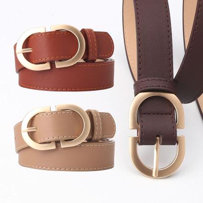 China New fashionable and beautiful fashion decoration women's leather belt good Ms. contracted belt for sale