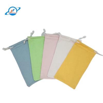 China 2021 eco-friendly scustom microfiber drawstring sunglass pouch for glasses bag glass pouch spring glass packaging for sale