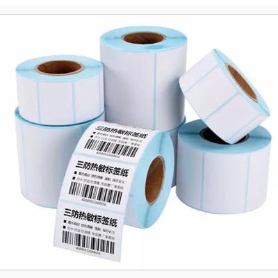 China POS Printer Thermal Label Paper Roll 40mm 50mm 80mm Thermal Label Sticker Paper Roll 110mm for sale