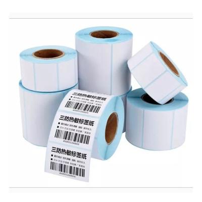 China Hot-Selling Waterproof Self-adhesive Thermal Roll for POS Printer Wholesale Multi-size Shipping Label Label Paper for sale