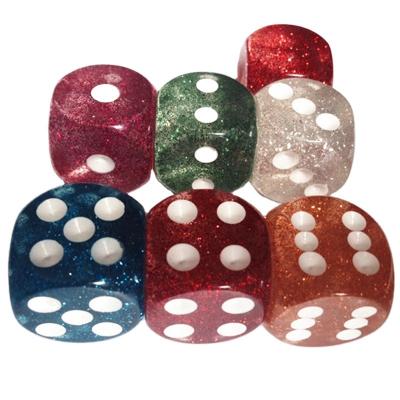 China Wholesale Customized Entertainment Casino Dedicated Colorful Crystal Digital Mahjong Dice for sale