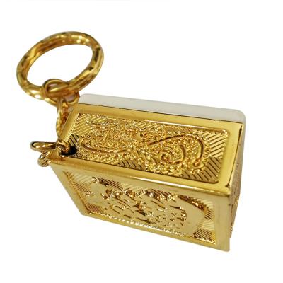 China Luxury Gold Business Gift Design Brand Suvenir Gift Fashion Mahjong Key Chain With Gift Box for sale