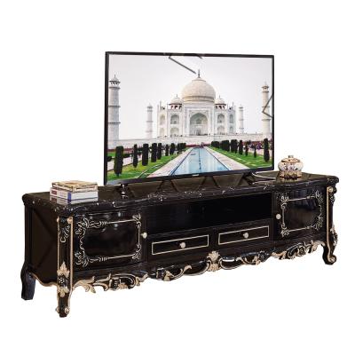 China European style comfortable durable elegant classic style solid wood classic TV cabinet/marble TV cabinet outdoor design for sale