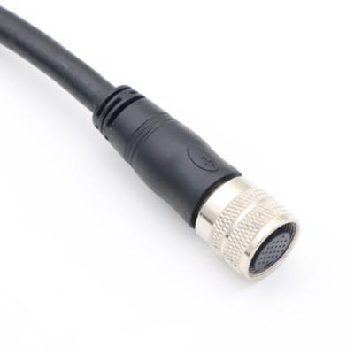 China Waterproof M16 24 Core Aviation Connector Signal Transmission IP67 Wire Haress Electronic for sale