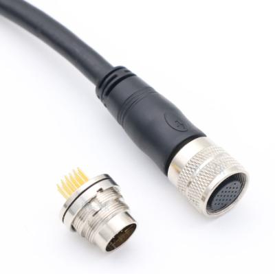 China Waterproof M16 24 Core Aviation Connector Signal Transmission IP67 Wire Haress Electronic for sale