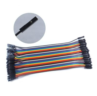 China Dupont 40 Pin 2.54mm Rainbow Flat Cable Electronic Female Wiring Harness for sale