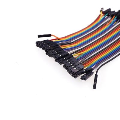 China Dupont 40 Pin 2.54mm Rainbow Flat Cable Electronic Wiring Harness for sale