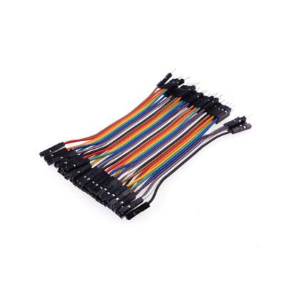 China Dupont 40 Pin 2.54mm Rainbow Flat Cable Electronic Wiring Harness for sale