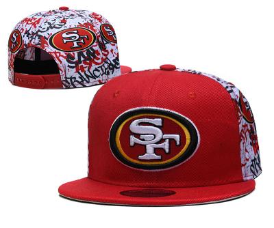 China 2021Explosion 3D Embroidery American Football Snapback Hats 49 ers COMMON Hat for sale