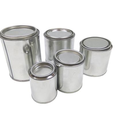 China Ecnomical Wholesale Empty Mini Round Metal Paint Tin Cans With Lid For Paint And Candles for sale