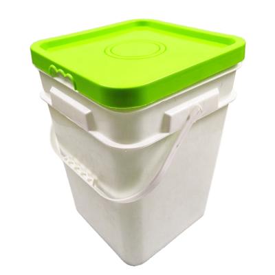 China Safety Square 1L Plastic Buckets 16L PP Barrels 25L PE Plastic Drums for sale