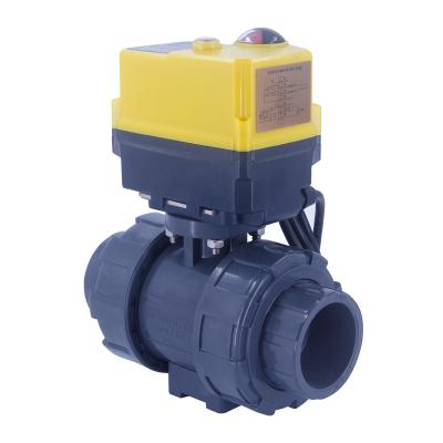 China general dn15-dn50 pvc motorized ball valve 1/2