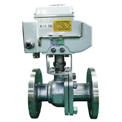 China General Dn50 Motorized Compression Irrigation Valve Flange Wireless Electric Ball Valve Control Valve for sale