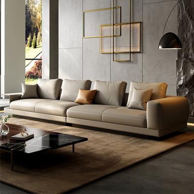 China Modular Luxury Corner Sofa Modem Simple Leather Living Room Sofa for sale