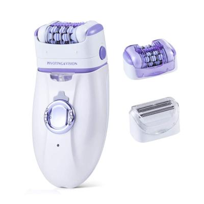 China Household 3 in 1 Usb Callus Remover Shaver + Epilator + Mini Portable Electric Hair Removal Facial Rechargeable Epilator for Women for sale