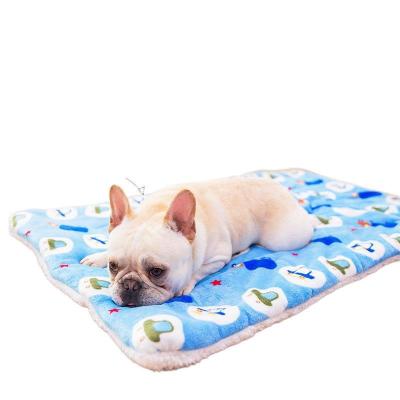 China Travel Pets Bed Mat Super Soft Warm Sherpa Fleece Puppy Shepra Pet For Dog for sale