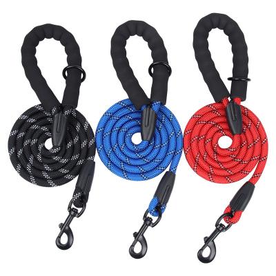 China Viable Wholesale Pet Supplies Non-slip Round Sponge Grip Rope Large Dog Training Dog Rope for sale