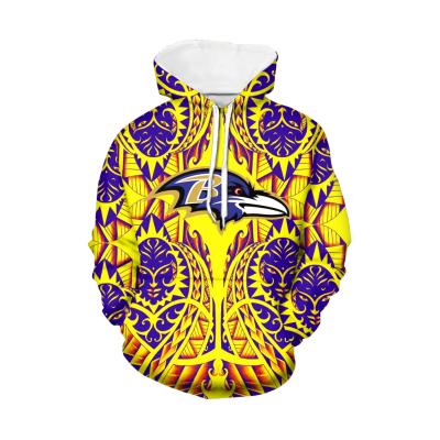 China Anti-Wrinkle Mens Football Team Image NFLE Tattoos Polynesian Tribal Hoodies High Quality Color Anti-Wrinkle Long Sleeve Style Sweatshirt Large Size for sale