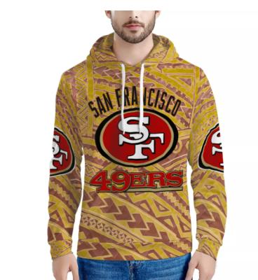 China Fashionable Custom Logo Polynesian Tribal Ethnic Pattern Anti-wrinkle Men's Anti-Wrinkle Style Hoodie NFLE Super Soft Football Team Long Sleeve Sweatshirt for sale