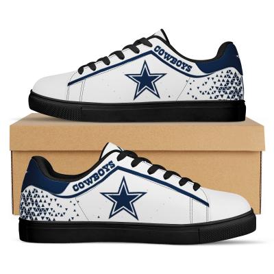 China New Anti Slip Anti Slip Low Cut Team Logo Dallas NFLE Comfy Oversized Sneakers Fashion Casual Shoes Skateboard Sports Flats For Men for sale