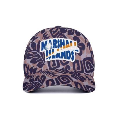 China COMMON Vintage Monstera Leaf Marshallese Custom Casual Hat Peaked By COMMON Hat Baseball Cap Truck Driver Sun Hat Factory Direct Sales Print for sale