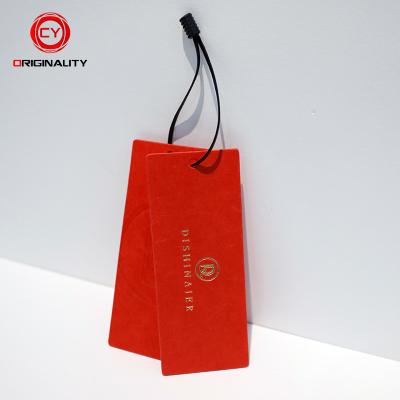 China Sustainable Luxury Hang Tag Clothing Tag Hang Tages Logo Tags Custom Swing Paper Etiketter Etiquetas Foil for sale