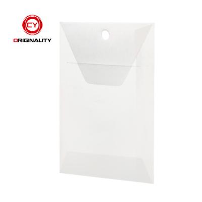 China Eco-Friendly Clear White Sulfuric Sticker Business Bag Translucent Envelope Garment Envelope For Clothing for sale