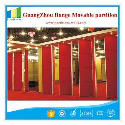 China Star Hotel Free Standing Operable folding panel partitions System Multe Color for sale