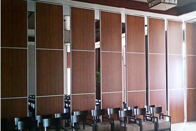 China Commercial Furniture Folding Acoustic Sliding Partition Walls 85mm Thickness for sale