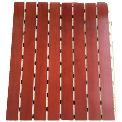 China Noise Reduction Wooden Grooved Acoustic Panel KTV Wood Acoustic Panels for sale