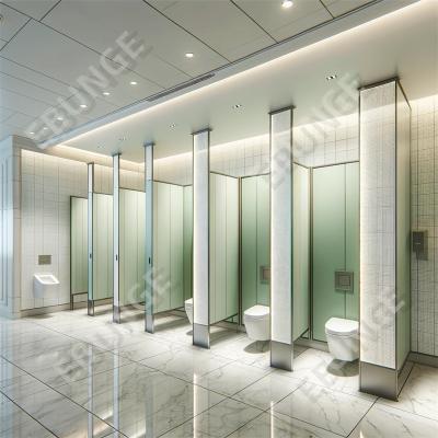 China High Impact Resistance Modern Public Bathroom Partitions for High Traffic Areas for sale