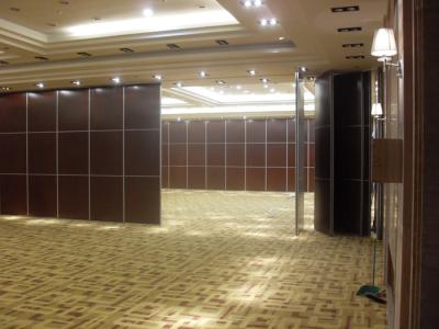 China Sliding Room Dividers For Banquet Hall with Acoustic Leather Soft Cover Surface for sale