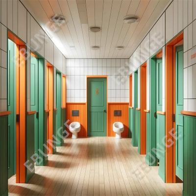 China High Fireproof Performance Toilet Partition Wall with Various Color Options and Impact Resistance for sale