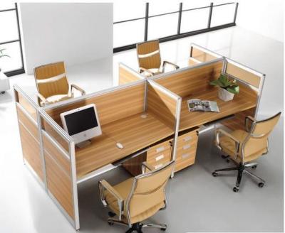 China Full High Office Furniture Partitions / L & T Shaped Office Workstation Table for sale