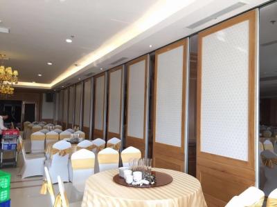 China Acoustic Office Villa Sliding Door Movable Partition Walls With Fabric Melamine for sale