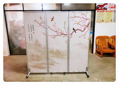 China Hotel Folding Partition Wall / Doors With Wheels Indonesia Hospital Movable Folding Partition Wall for sale