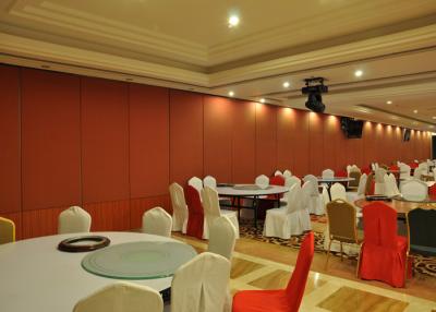 China Restaurant Sliding Partition Walls , Folding Wall , Sound Proof Interior Door for sale