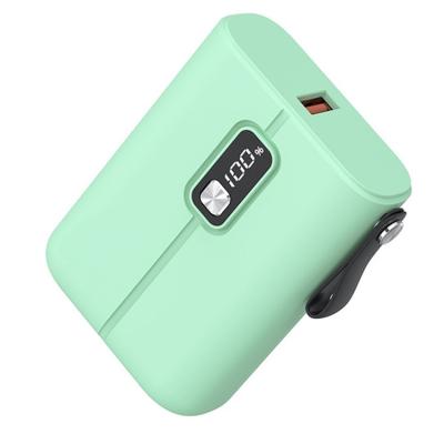 China This New A Type C Small Slim 5000mah Portable Mini Power Bank Gift 5v/2a Li-polymer Battery Powerbank Support Fast Charging Rohs Custom Design for sale