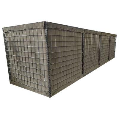 China Gabions High Quality Galvanized Welded Gabion Iron Wire Mesh Defensive Barrier Bastion Explosionproof Wall for sale