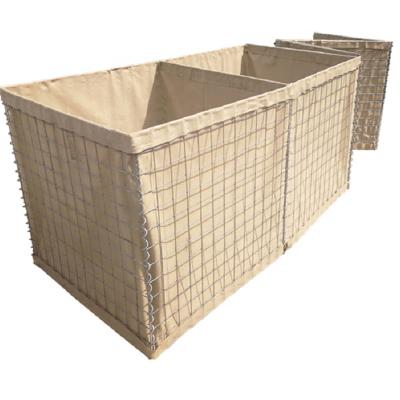 China Easily Assembled Hot Sale Customized Galvanized Iron Wire Gabion Barrier Square-Hole Defensive Bastion with Cutting Bending Punching Services for sale