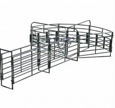 China Easily Assembled Galvanized Continuous Heavy-Duty Metal Fence Panels for Livestock Farm & Cattle Powder Coated for Fencing Trellis & Gates for sale