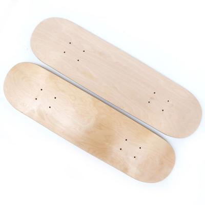 China Factory Wholesale 8 Inch Canadian Maple Adult Skateboard Deck Double-warped Skateboard Bare Board Skater Aurora Board for sale