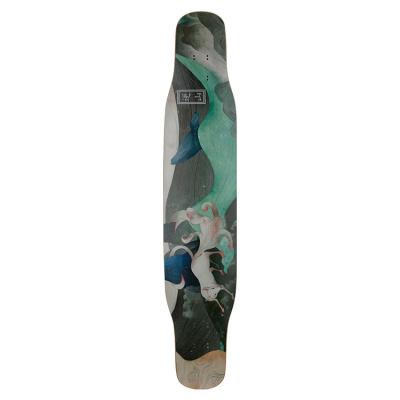 China Original Wholesale High Quality Longboard Durable Bamboo Deck Skateboard Maple Brand Slant Board for sale