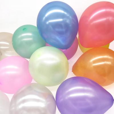 China Custom logo pearl latex balloon 7 inch 1.2g pearl qualatex latex balloons for sale