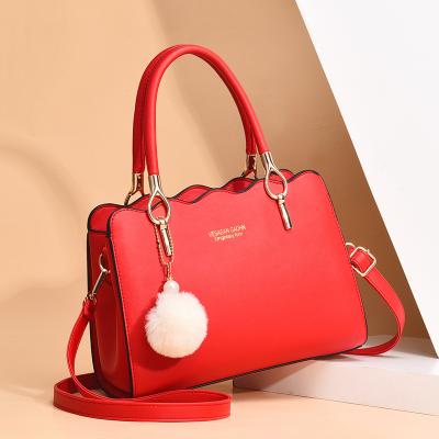 China New beautiful quality women fashion casual portable single shoulder diagonal span PU large capacity handbag pieces for sale