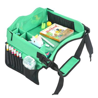 China Simple Color Without Pattern Hot Selling Car Seat Kids And Children Activity Game Tray Storage Box Kids Travel Tray for sale