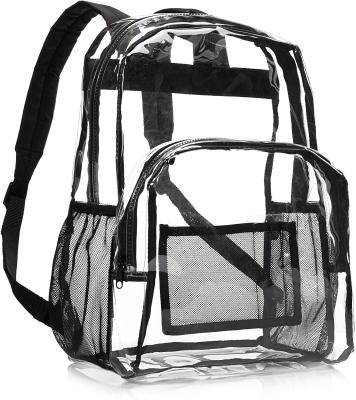 China Wholesale Personality PVC Custom Waterproof Clear Transparent Kids Backpack Biodegradable Storage Bag With Zipper for sale